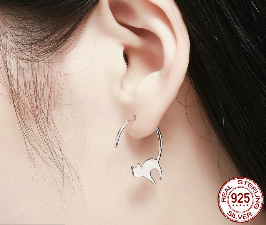 Cat Ear Stud Earrings