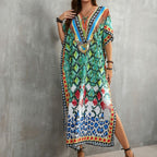 Printed Beach Cover-Up Robe in 16 Colors (21083)