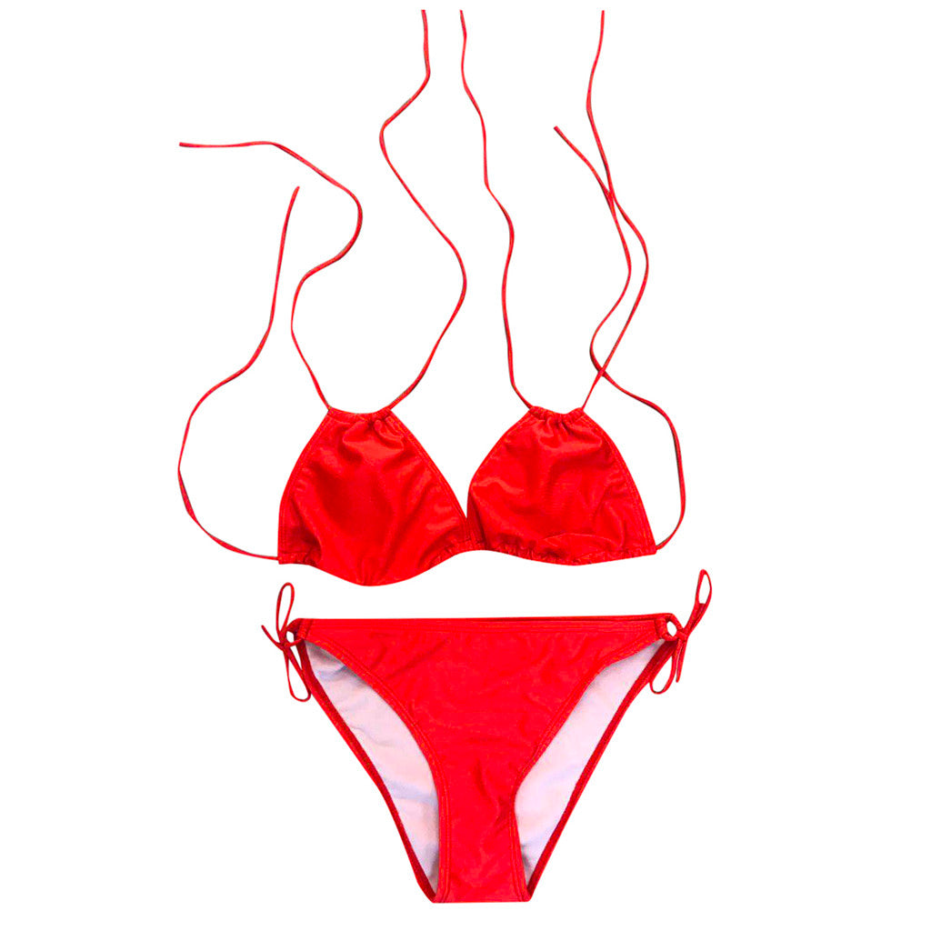 2019 Trendy Plus Size Halter Bikini Swimsuit for Women