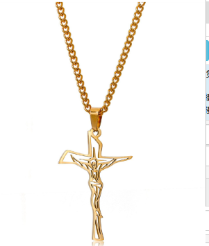 EJC Stainless Steel Crucifix Necklace (One Piece)