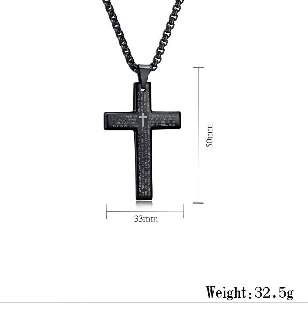 Large Cross Pendant Necklace | Christian Jewelry