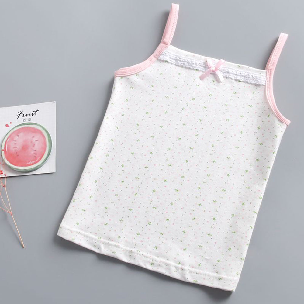 Girls' Sleeveless Cotton Camisole Tank