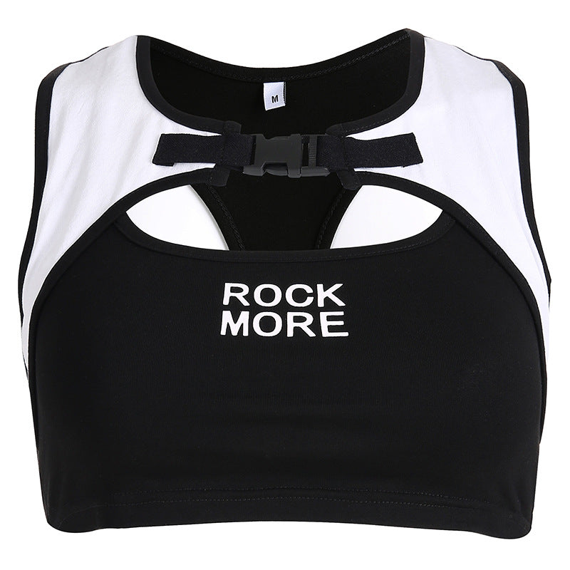 Spring 2019 Women’s Color Block Sleeveless Yoga Tank Top