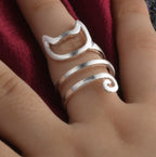 925 Silver Plated Cat Ring - Cute and Unique Design