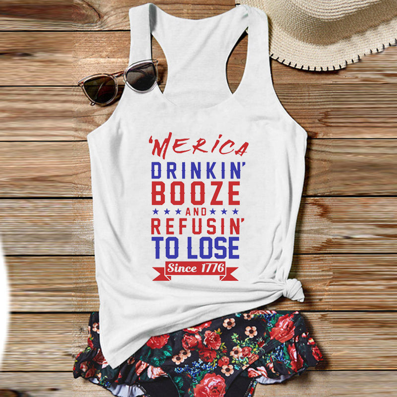 Cute Summer Tank Top for Drinking Women | Organic Cotton