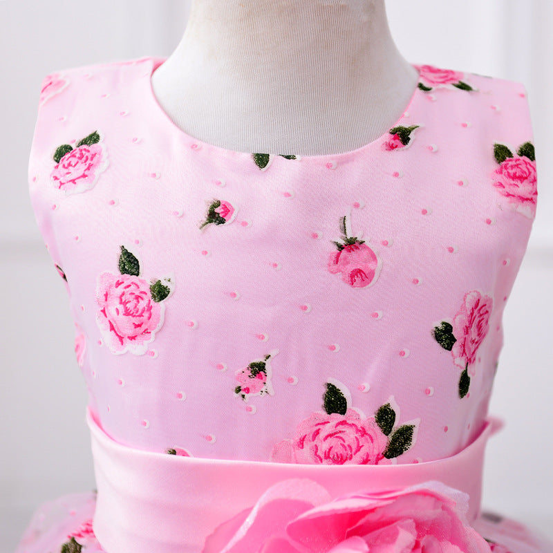 White Baptism Dress for Baby Girls 2-10 Years