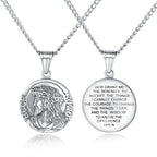 Titanium Steel Jesus Pendant Necklace