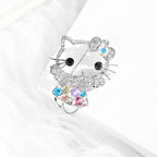 Cute Cat Brooch Fashion Accessory with Pin Coat