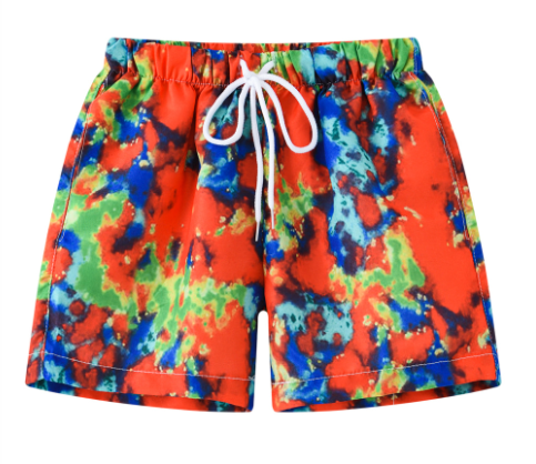 Baby Boy Printed Swim Trunks for Beach Vacation