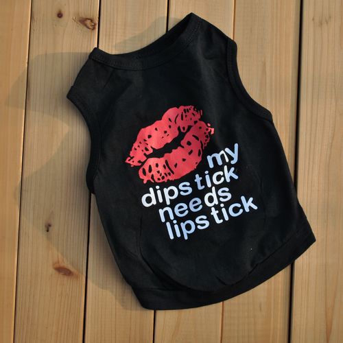 Breathable Black Summer Vest for Teddy Bichon