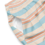 Men's Pastel Striped Swim Trunks