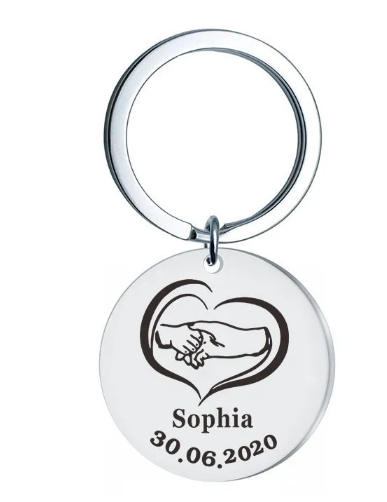 Newborn Baby Anniversary Keychain | Accessory