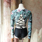 Long Sleeve Surf Rash Guard and Shorts Set