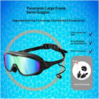 Anti-Fog Mirrored Swimming Goggles with Earplugs