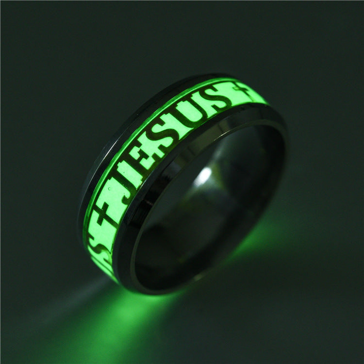 Glow in the Dark Christian Jesus Ring | Christian Jewelry