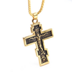 Cross Jesus Pendant Necklace - Christian Faith Jewelry