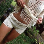 Crochet Beach Cover-Up Shorts