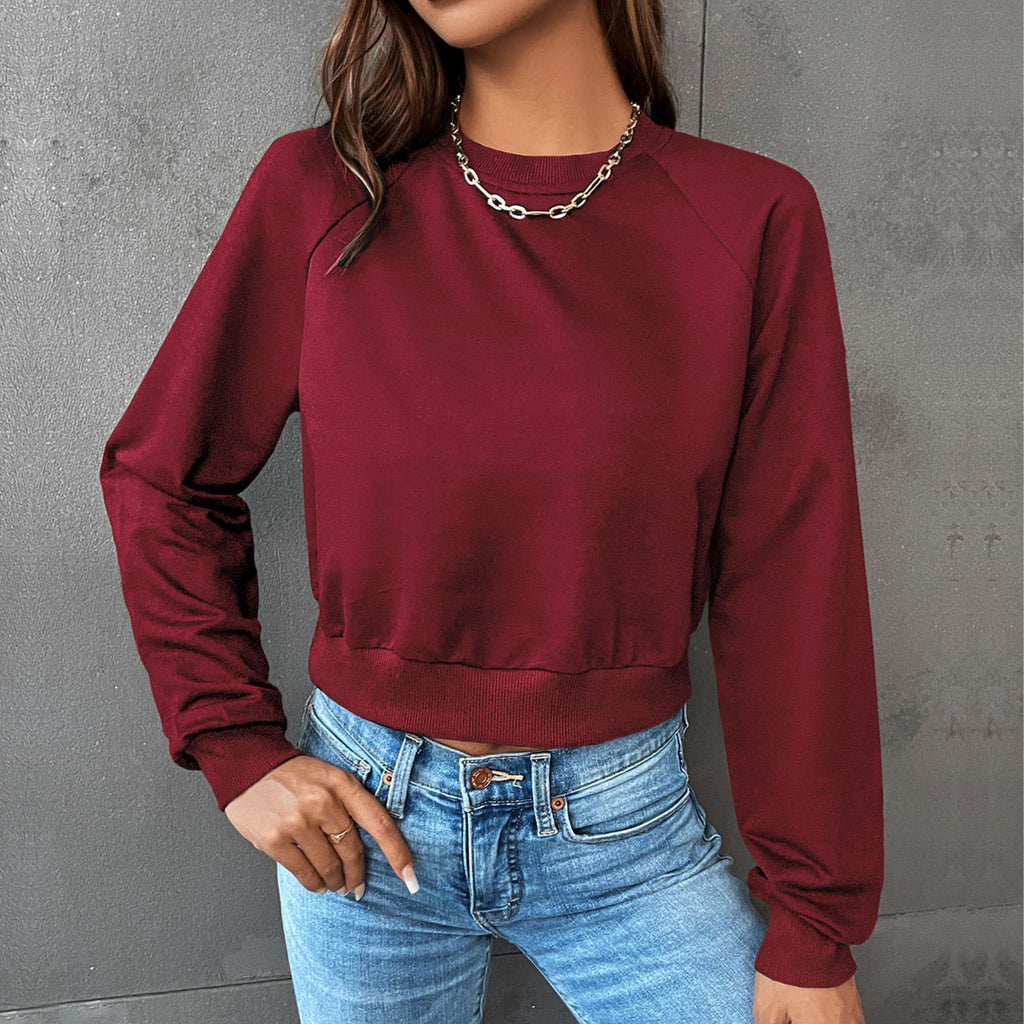 2023 New Women's Crop Top Casual Sweatshirt