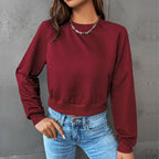 2023 New Women's Crop Top Casual Sweatshirt