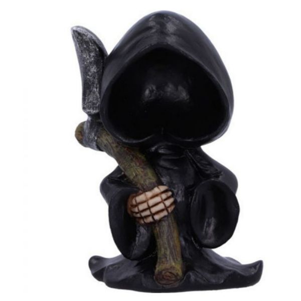 Black Standing Scythe Death God Resin Home Decor Ornament | Home Decor