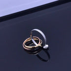 Couple Design Trend Cross Three Rings in 3 Colors