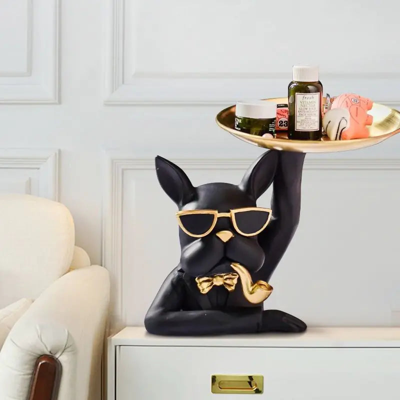 Creative Bulldog Figurine Key Holder and Decor Box | Home Decor