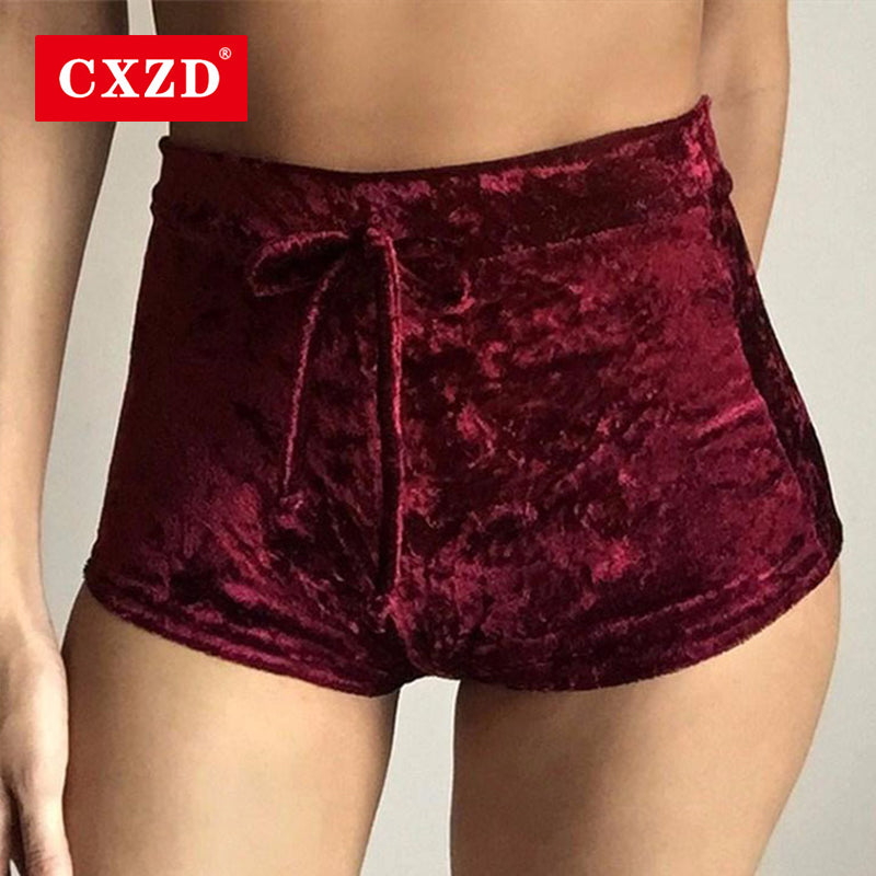 Women's Flannel Elastic Tie Casual Sports Shorts