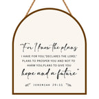 Jeremiah 29:11 Wall Decor - For I Know The Plans | Christian Art