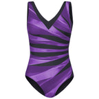 Plus Size V-Neck One-Piece Swimsuit