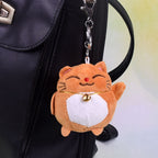 Cute Plush Cat Keychain and Lucky Cat Bag Charm | Accessory
