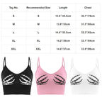 Lace Cut Y2K E-Girls Fairy Style Rib Knit Tank Top