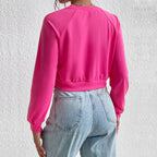 2023 New Women's Crop Top Casual Sweatshirt