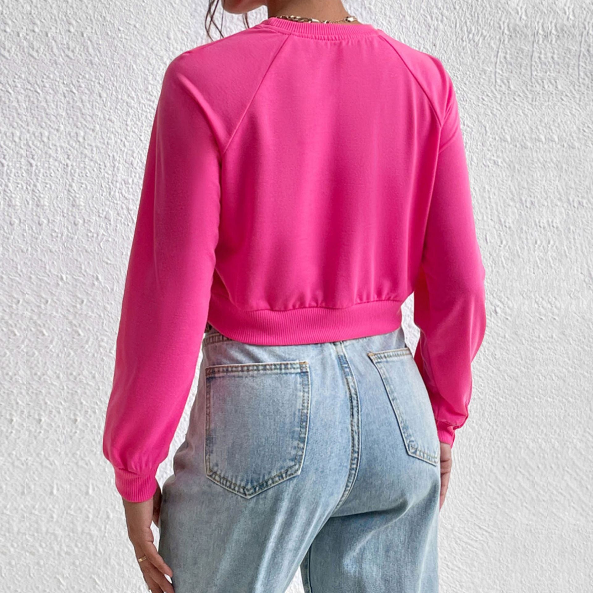 2023 New Women's Crop Top Casual Sweatshirt