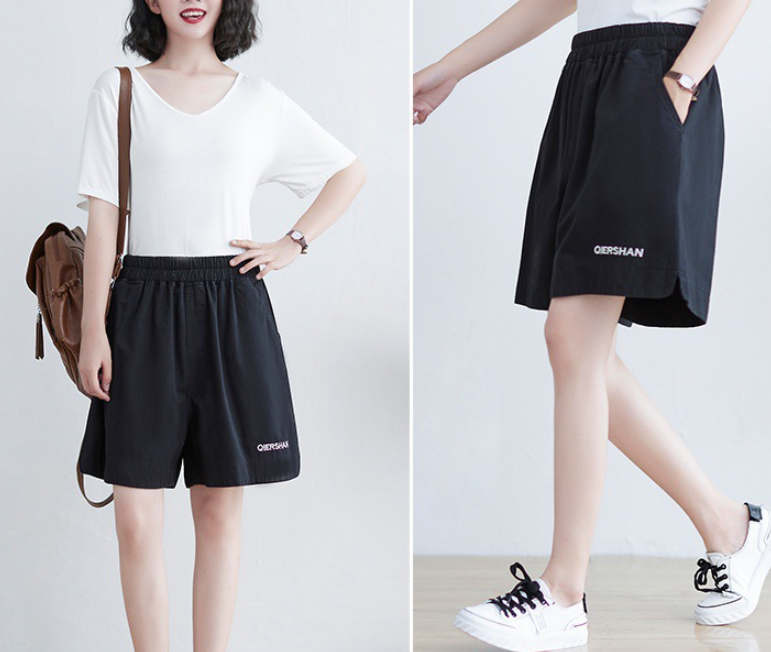 Korean Style Plus Size Women's Wide Leg Shorts