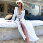 2024 Women's Beach Cover-Up with Lace Design