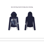Slim Fit Printed Cropped Hoodie