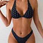 Polka Dot Triangle Bikini Set