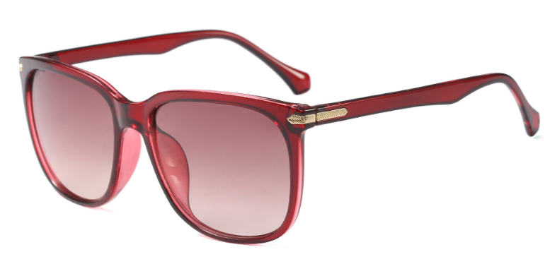 Clear Frame Round Sunglasses