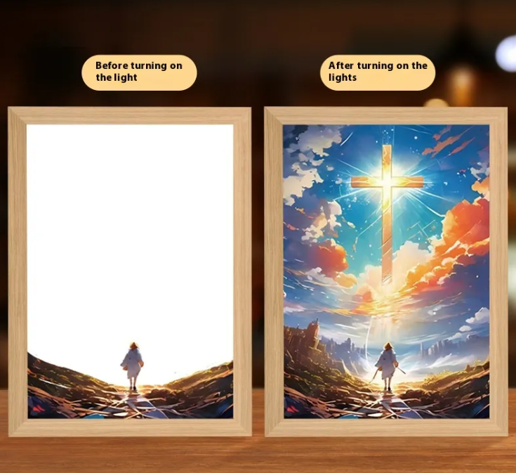 Illuminated Jesus LED Art Decor | Christian Home Decor