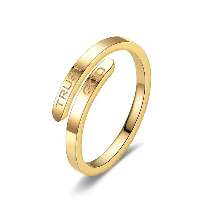 TRUST GOD Ring | Christian Jewelry