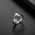 Adjustable Titanium Steel Sausage Dog Ring