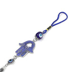 Blue Eye Fatima Hand Tassel Keychain with Evil Eye | Accessory