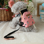 Petstyle Cartoon Dog Backpack with Leash for Pets