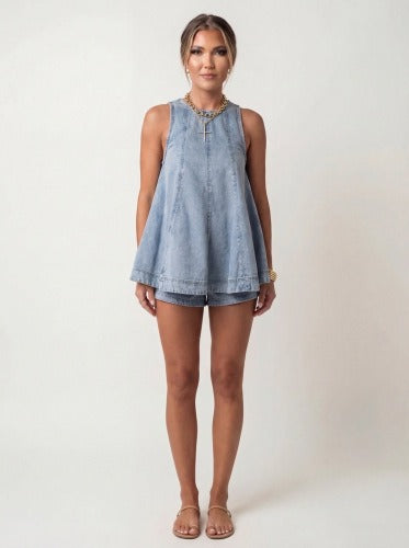 Casual Two-piece Shorts Set for Women