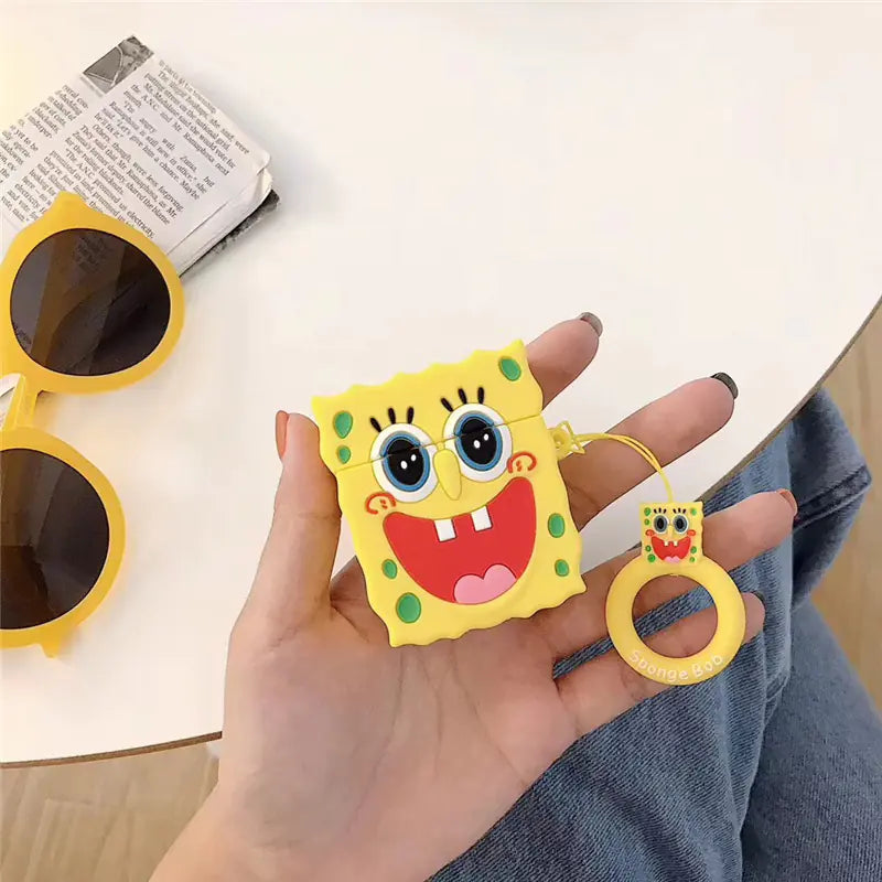 Cartoon SpongeBob Starfish AirPods Silicone Case | Accessory