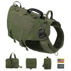 Malinois Large Dog Vest with Leash and Backpack Combo