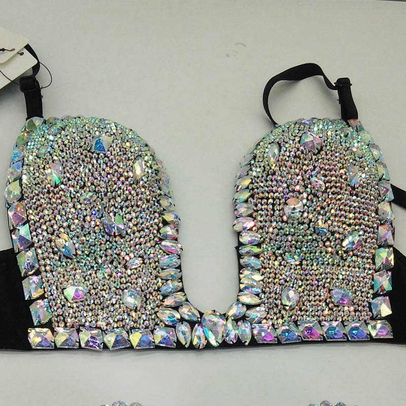Rhinestone Embellished Bikini Top