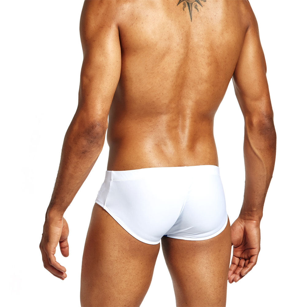 Color Block Triangle Swim Trunks - Quick Dry Swimwear