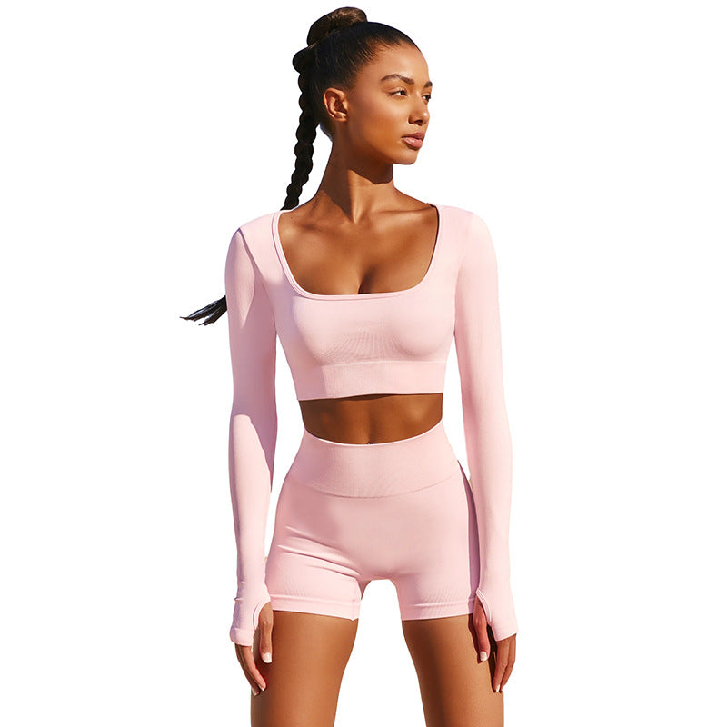 2020 Women's Summer Fitness Color Set with Shorts
