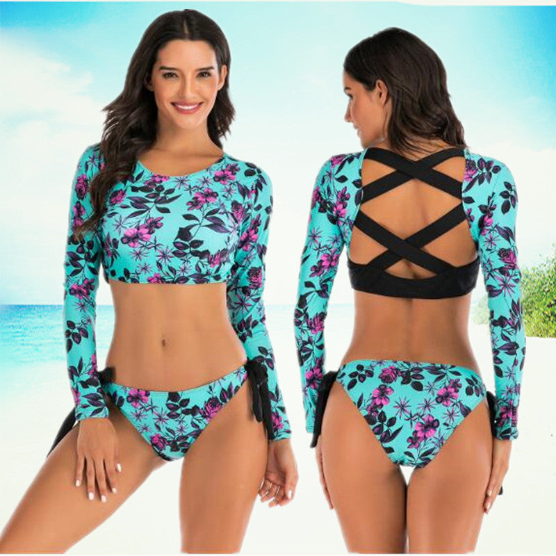 Long Sleeve Surf Rash Guard and Shorts Set